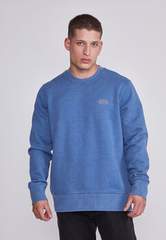 Poleron Hombre Azul Cuello Redondo Lavado Sioux